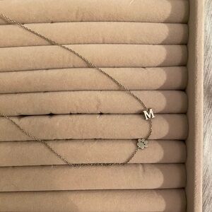 M paw necklace